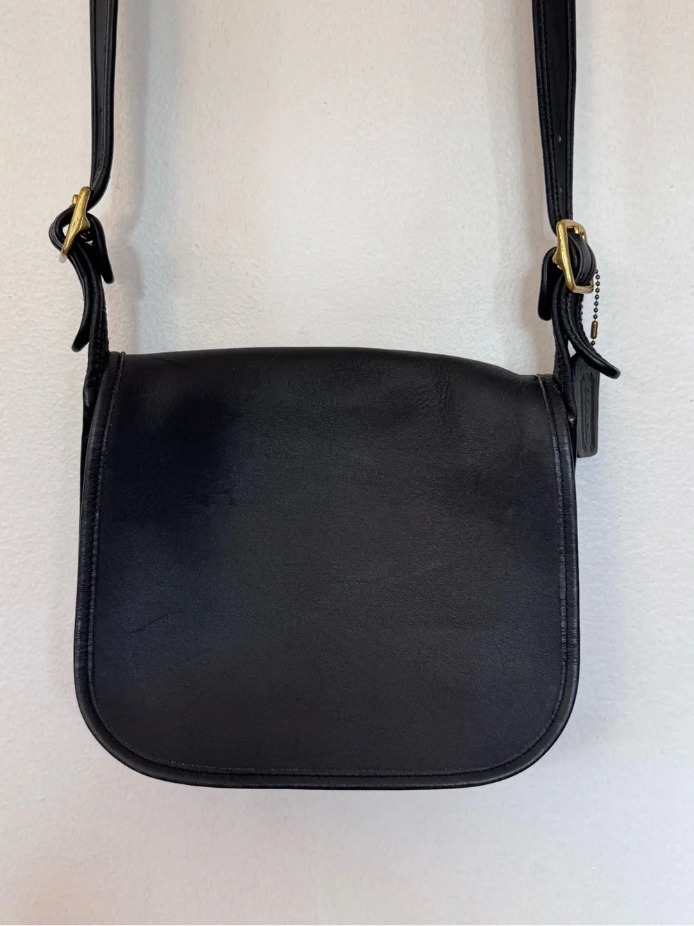 Coach 90’s Vintage Black Leather Classic Should Bag Style 1970 - Picture 4 of 15